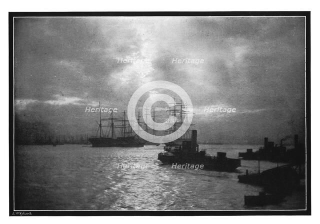 The Tyne, 1901.Artist: EW Ashworth