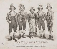 The Tyrolese Singers, 1827. Creator: Unknown