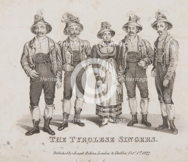 The Tyrolese Singers, 1827. Creator: Unknown.