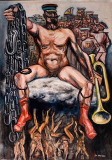 The tyrant (The dictator), 1947. Creator: Orozco, José Clemente (1883-1949)