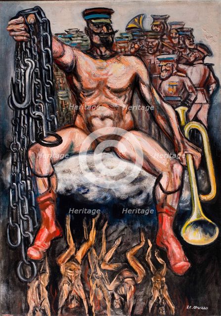 The tyrant (The dictator), 1947. Creator: Orozco, José Clemente (1883-1949).
