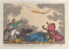 The Tyrant of the Continent is Fallen, Europe is Free, England Rejoices, May 1, 1814., May 1, 1814. Creator: Thomas Rowlandson
