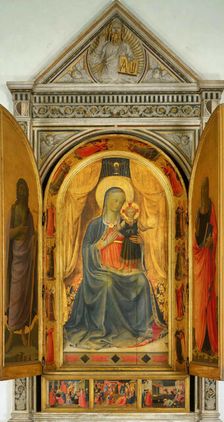 The Tabernacle of the Linaioli, ca. 1433. Creator: Angelico, Fra Giovanni, da Fiesole (ca. 1400-1455)