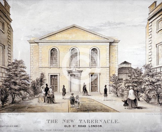 The Tabernacle, Old Street, Finsbury, London, c1850.     Artist: Ford and West