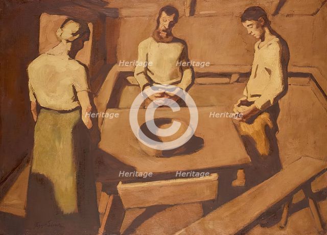 The table prayer, after 1923. Creator: Albin Egger-Lienz.