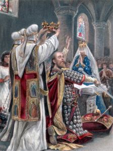 The taking of the oath by Edward the Confessor, Winchester, 1042, (1902)