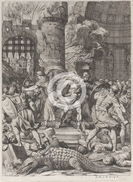 The Taking of Alexandria, 1672-78. Creator: Gerard Audran.
