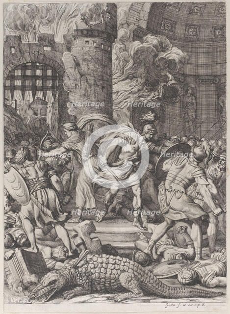 The Taking of Alexandria, 1672-78. Creator: Gerard Audran.