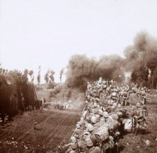 The taking of Bezonvaux by the Germans, Verdun, northern France, c1916-c1918