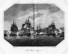 The Taking of Curaçao 1811.Artist: S Lacy