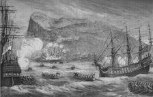 The Taking of Gibraltar August 1704, (c1880)