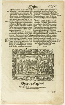 The Taking of Jericho from Catholische Bibell, plate ten from Woodcuts...1564, assembled...1937. Creator: Virgil Solis