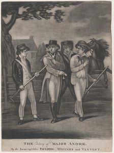 The Taking of Major André by the Incorruptible Paulding, Williams and Vanvert, Jul..., July 4, 1812. Creators: Unknown, T. W. Freeman, John Paulding