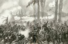The taking of Saint-Privat-la-Montagne at the Battle of Gravelotte, 1871
