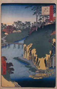 The Takinogawa in Oji (One Hundred Famous Views of Edo), 1856-1858. Artist: Hiroshige, Utagawa (1797-1858)