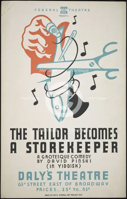 The Tailor Becomes a Storekeeper, New York, 1938. Creator: Unknown.
