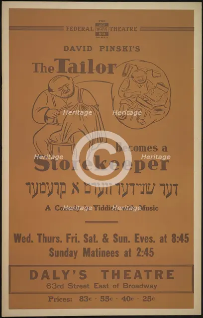 The Tailor Becomes a Storekeeper, New York, 1938. Creator: Unknown.