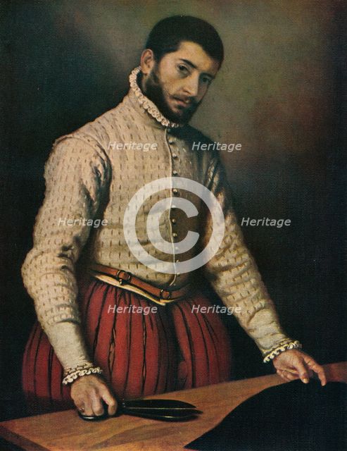 The Tailor (Il Tagliapanni), c1565, (1911). Artist: Giovanni Battista Moroni