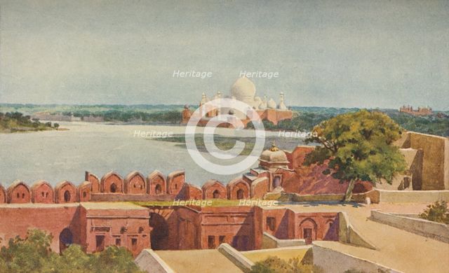 'The Taj from the Fort, Agra', c1880 (1905). Creator: Alexander Henry Hallam Murray.