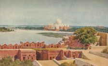 The Taj from the Fort, Agra c1880 (1905). Creator: Alexander Henry Hallam Murray