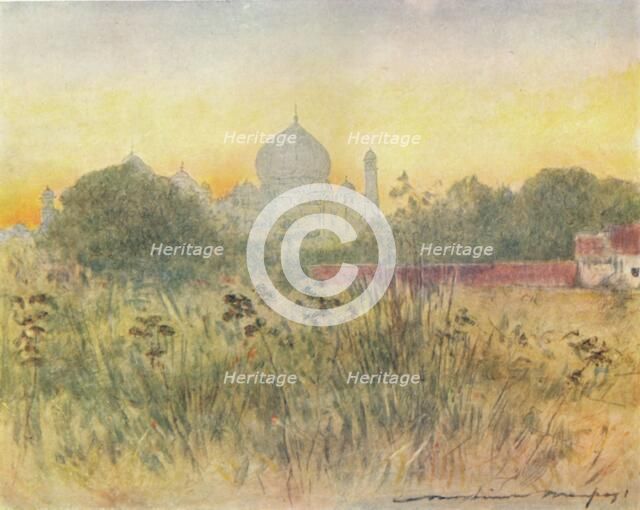 'The Taj Mahal, Agra', 1905. Artist: Mortimer Luddington Menpes.