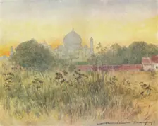 The Taj Mahal, Agra 1905. Artist: Mortimer Luddington Menpes