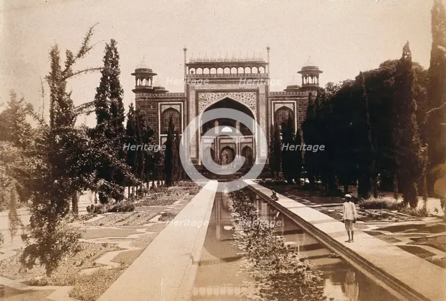 The Taj Mahal, Agra, India: entrance gate, c1900. Creator: Unknown.
