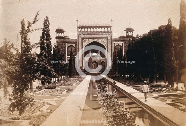The Taj Mahal, Agra, India: entrance gate, c1900. Creator: Unknown.