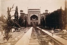 The Taj Mahal, Agra, India: entrance gate, c1900. Creator: Unknown