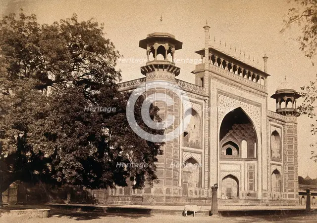The Taj Mahal, Agra, India: entrance gate, c1900. Creator: Unknown.