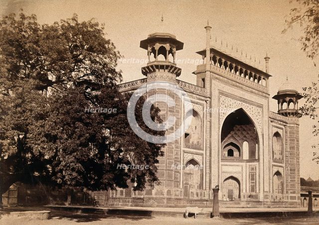 The Taj Mahal, Agra, India: entrance gate, c1900. Creator: Unknown.