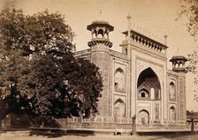 The Taj Mahal, Agra, India: entrance gate, c1900. Creator: Unknown