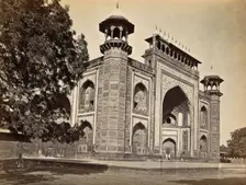 The Taj Mahal, Agra, India: the gateway, c1900. Creator: Unknown