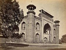 The Taj Mahal, Agra, India: the gateway, c1900. Creator: Unknown