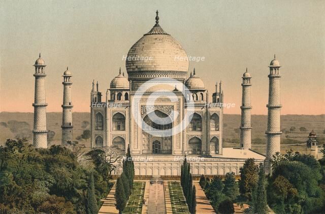 'The Taj Mahal at Agra', c1895, (1904). Artist: Unknown.
