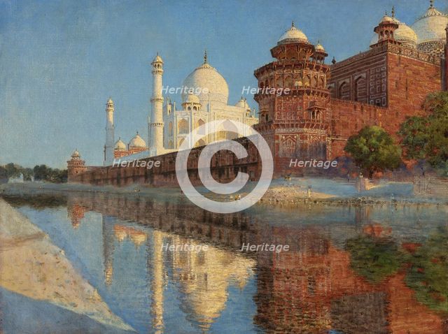 The Taj Mahal. Evening. Artist: Vereshchagin, Vasili Vasilyevich (1842-1904)