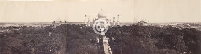 [The Taj Mahal from the Gateway], January-March 1864. Creator: John Murray.
