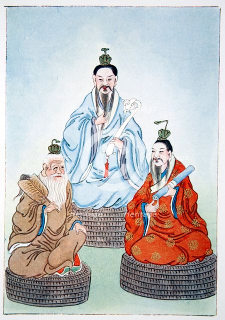 The Taoist Triad, 1922.  Creator: Unknown.