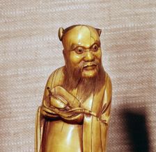 The Taoist Immortal, Chung Li Ch'Uan, Chinese Ivory, Ming Dynasty, 17th century