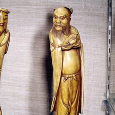 The Taoist Immortal, Chung Li Ch'Uan, Chinese Ivory, Ming Dynasty, 17th century