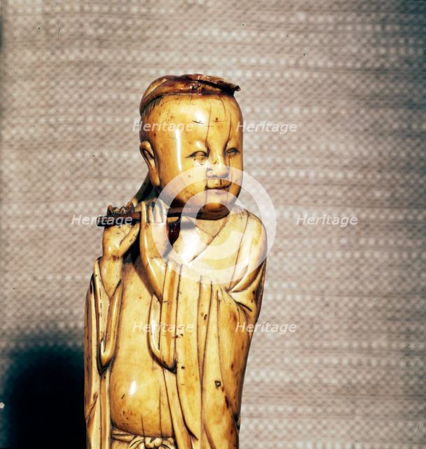 The Taoist Immortal, Han Xiangzi, Ming Dynasty, 17th century Artist: Unknown.