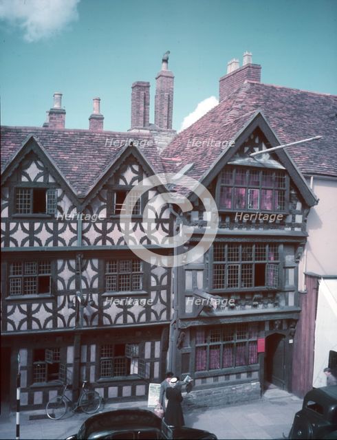 The Talbot Inn and Harvard House, High Street, Stratford-on-Avon, Warwickshire, c1955. Creator: Arthur Charles Kirby Ware.