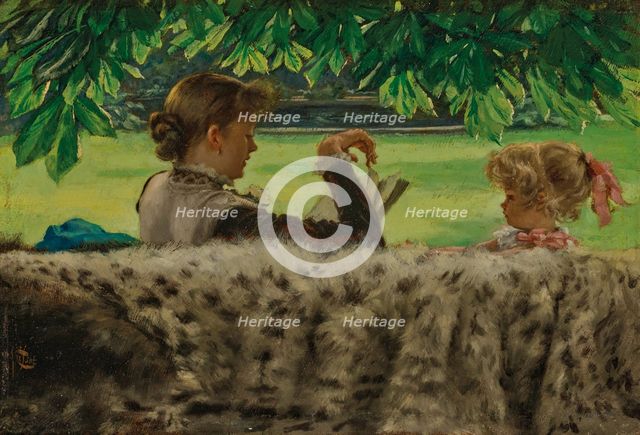 The Tale, c1879. Creator: Tissot, James Jacques Joseph (1836-1902).