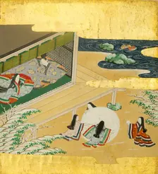 The Tale of Genji (Genji Monogatari), 17th century. Creator: Shoren'in Sonjun Shinno