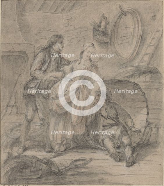 The Tale of the Cooper's Wife, 1767. Creator: Pierre Antoine Baudouin.