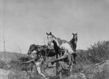 The Talk, c1905. Creator: Edward Sheriff Curtis