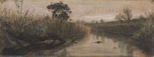 "The tall pipes with the swaying, soft tufts, and the reeds [...], and the crooked elm..., 1890. Creator: August Jerndorff