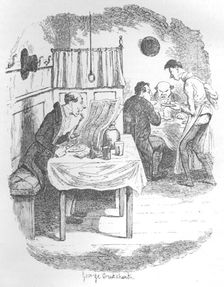 The Tall, Thin, Pale Person c1900. Artist: George Cruikshank