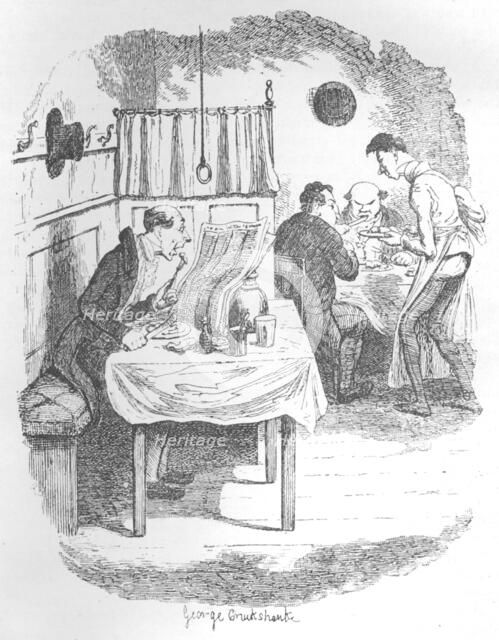 'The Tall, Thin, Pale Person', c1900. Artist: George Cruikshank.