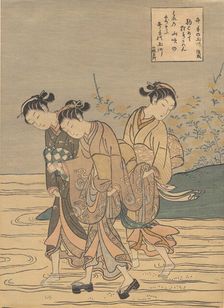 The Tama River at Ide, Yamashiro Province, probably 1766., probably 1766. Creator: Suzuki Harunobu